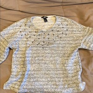 sweater top with studs